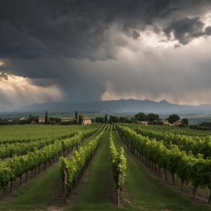 andamento climatico in vigneto 2023